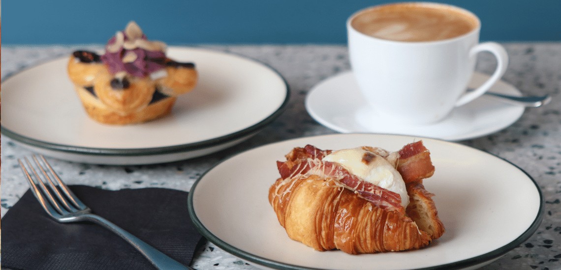 Cooked Breakfast And Cappuccino